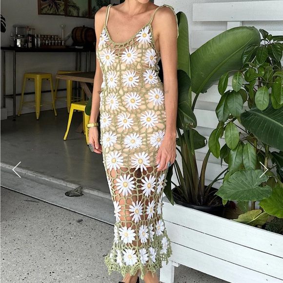 Chasing Unicorns Daisy Jane Crochet Dress - S - Picture 10 of 13